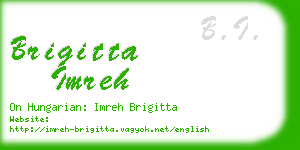 brigitta imreh business card